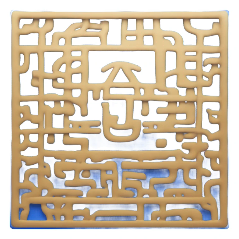 ai emoji in blue box sticker