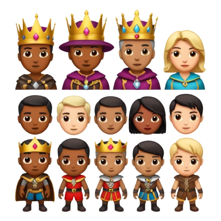 Characters based off of Kingshot the mobile game. sticker