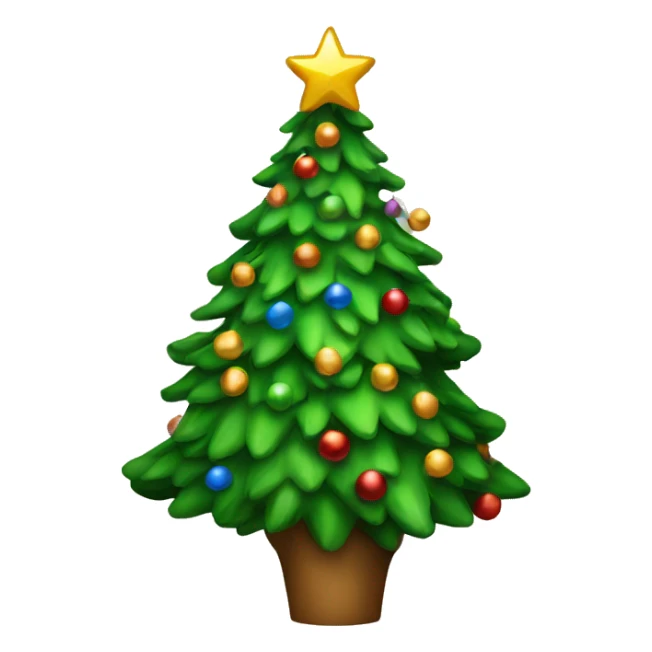 christmas tree sticker