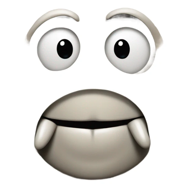 Smile face with a nose in the mouth sticker