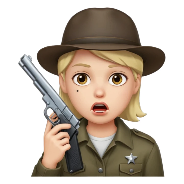 Blow my brains out with gun in mouth sticker