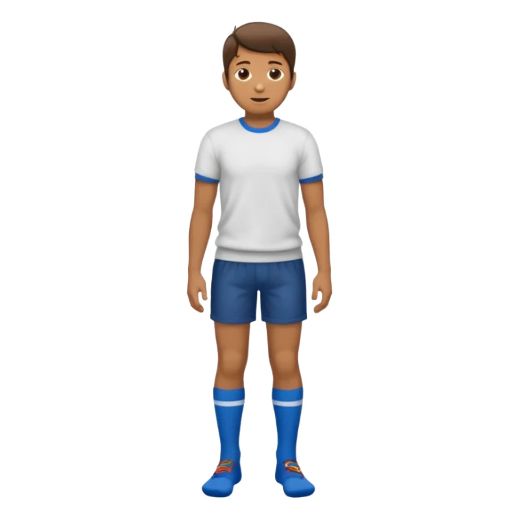 Man facing the left and wearing socks standing sticker