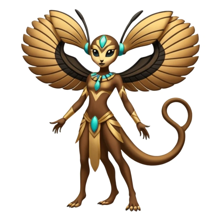 Ancient Epic Legendary Egyptian Exotic Colorful Tropical Meloetta-Venom-Heliolisk-Helioptile-fusion, full body, tribal markings  sticker