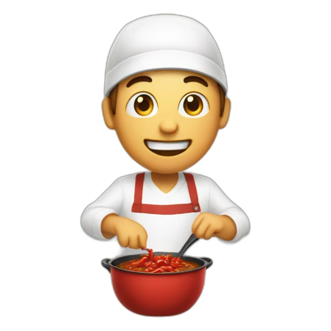 kevin dropping a pot of chili sticker