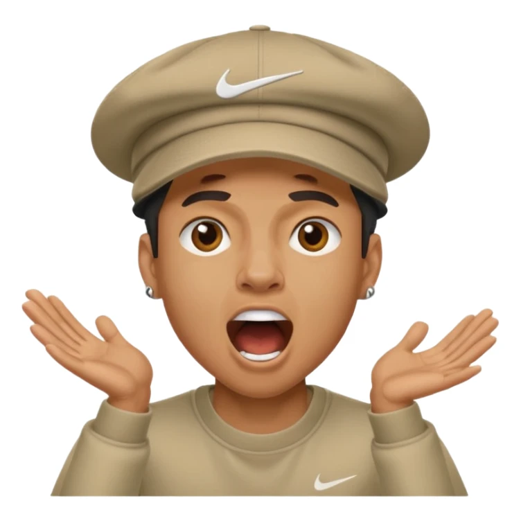 Ragazzo con cappello Nike mulatto che dice col Police in su sticker