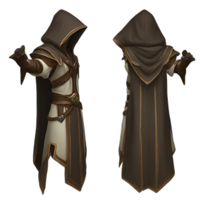 arm-folding hooded jedi in world of warcraft sticker