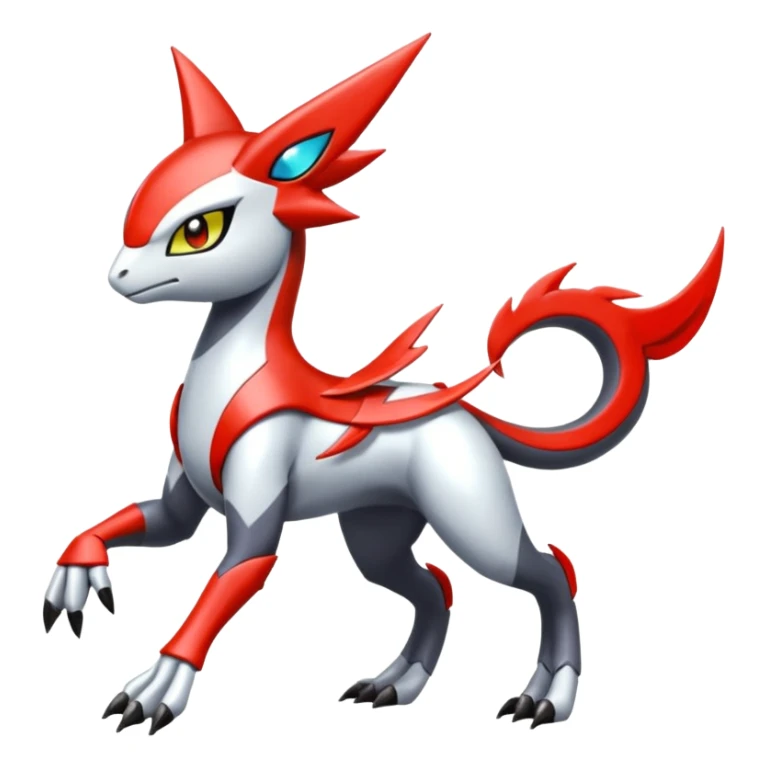 Shiny Meloetta-Latias-Peppercat-Wargreymon-Protogen-Pokémon-Digimon-Fakémon-fusion-hybrid-creature sticker