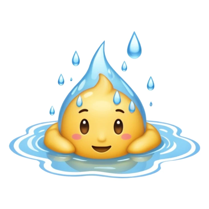 puddle of water sticker