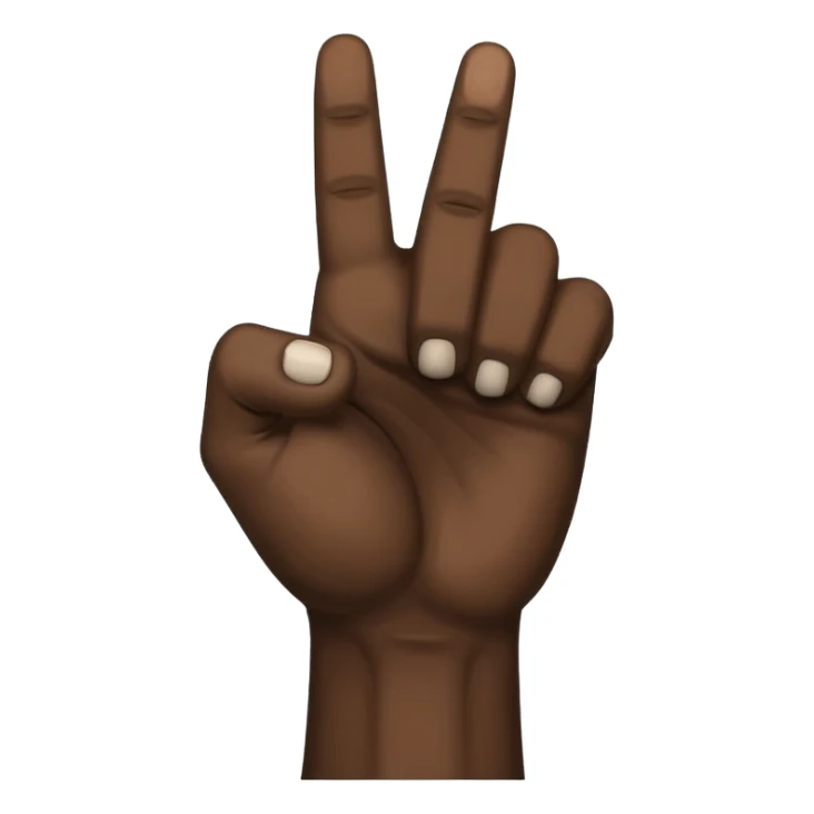 a black fist, with the middle finger sticking up sticker