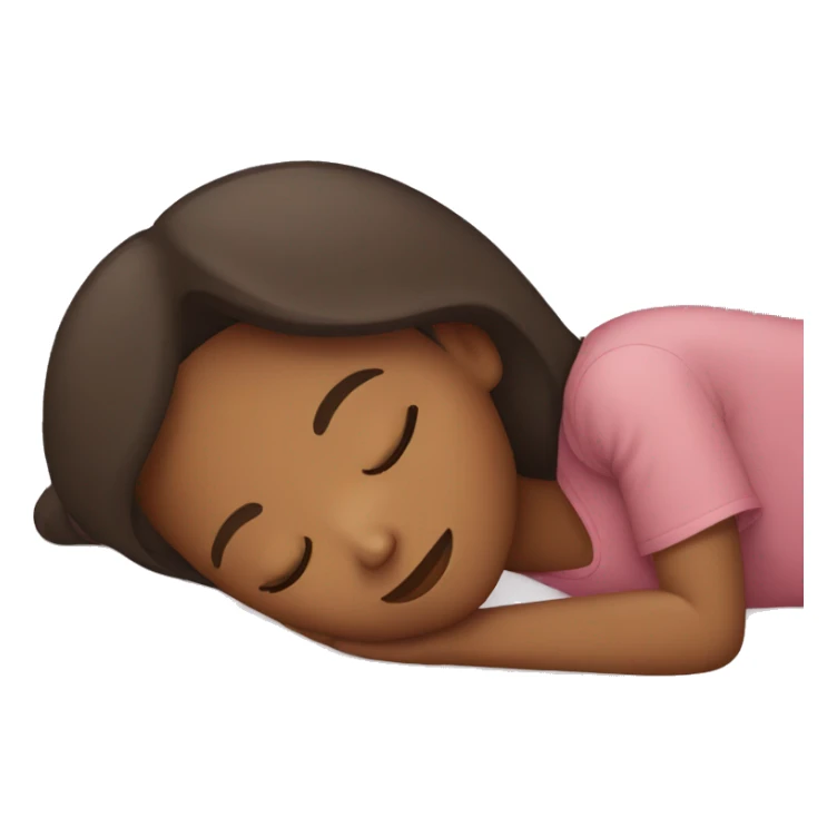Girl sleeping  sticker