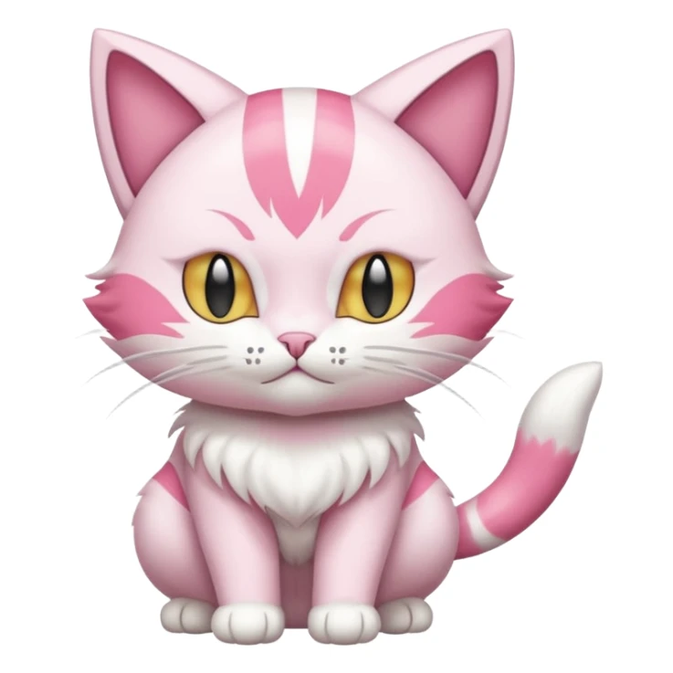 Purugly-Glameow-Skitty-Delcatty-fusion sticker