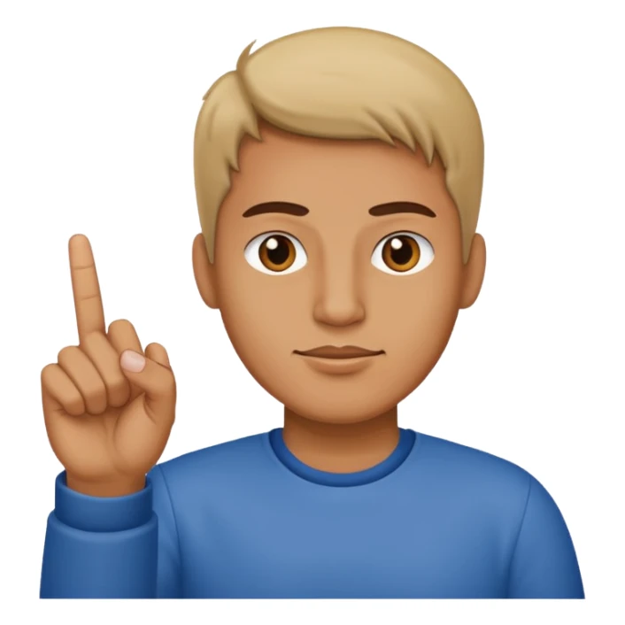 Orta parmak çeken fil sticker