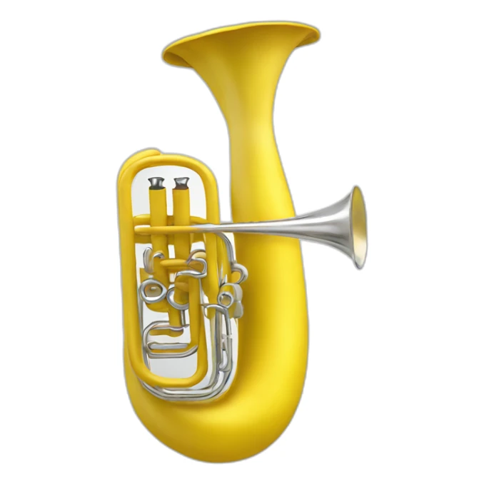 Banana playing trumpett sticker