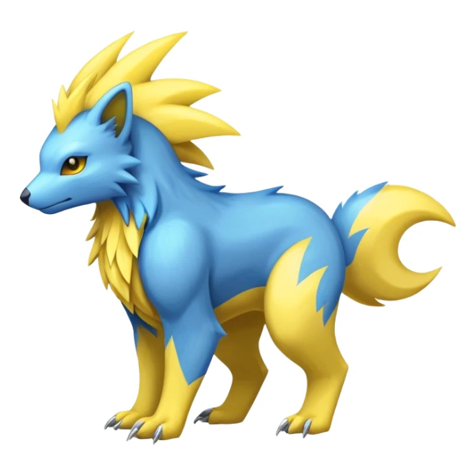 Manectric-Electrike-Fakémon-hybrid-creature (full body)  sticker