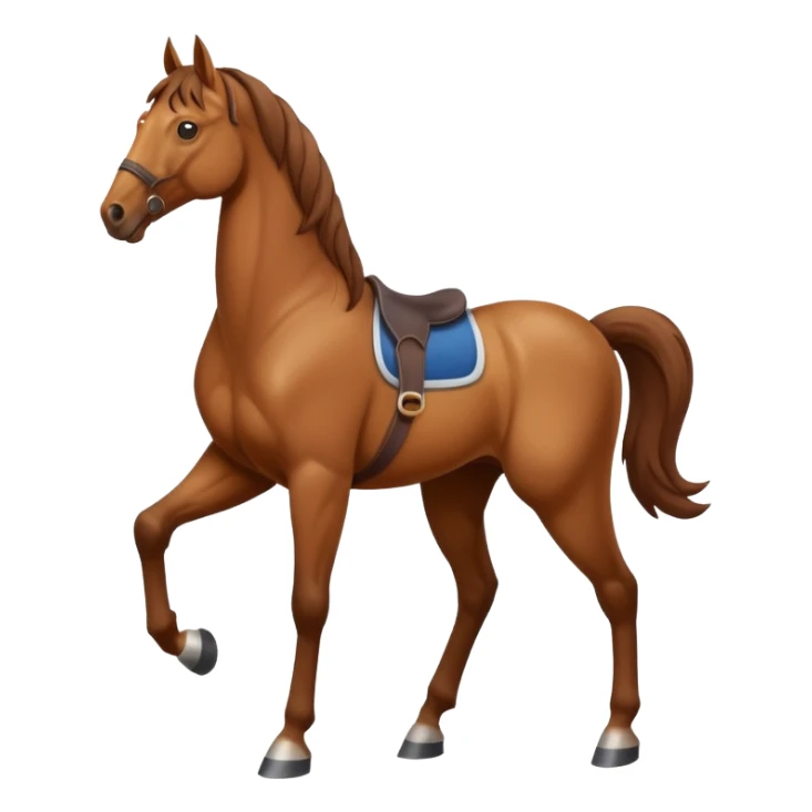 horse standing up on two feet sticker