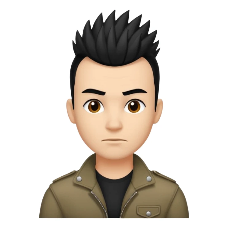 cabelo tipo mogóis masculino sticker