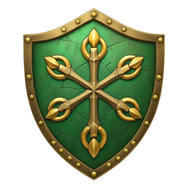 celtic symbols on a shield, world of war craft style sticker