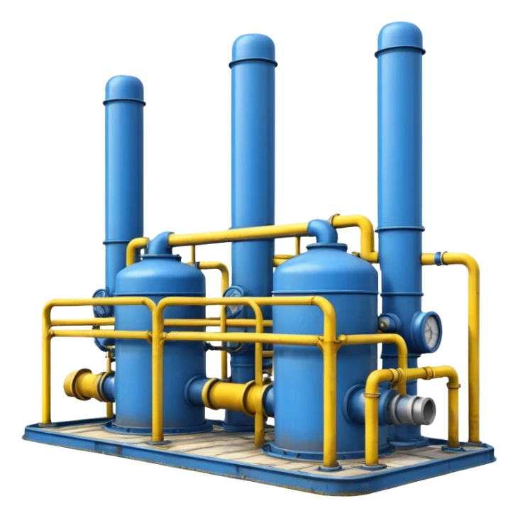 gas transmission station blue and yellow sticker