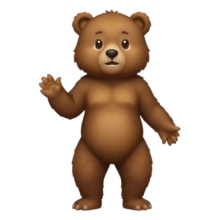 Un oso parado en 2 patas sticker