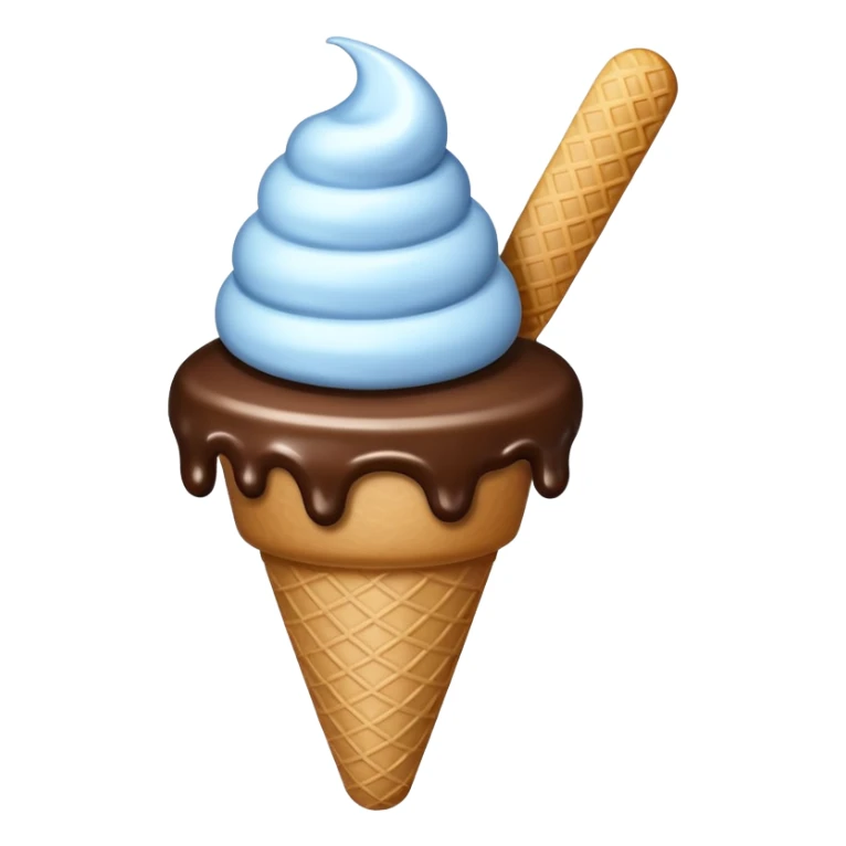 Ice cream but its have a hand sticker