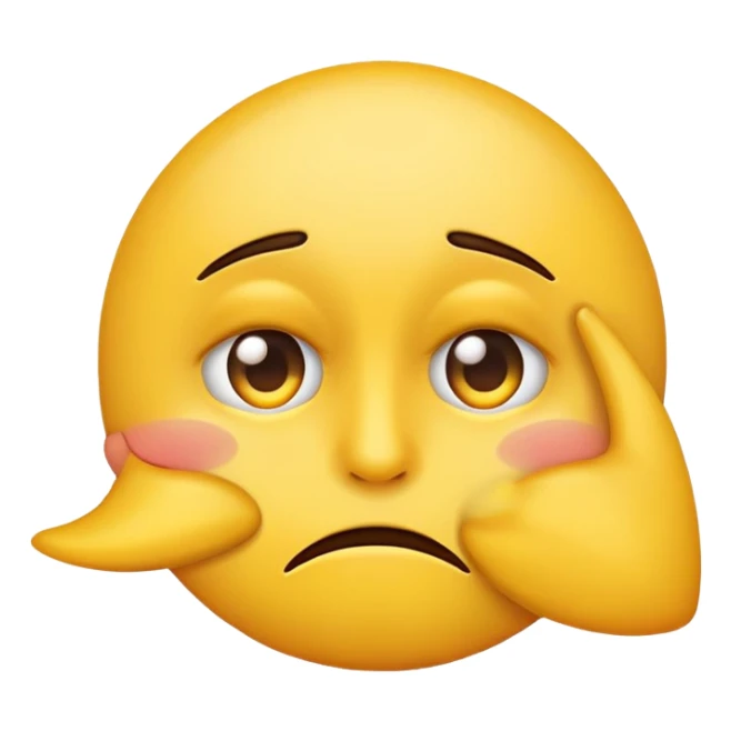  A yellow emoji with a side eye and straight lips in disgust  sticker