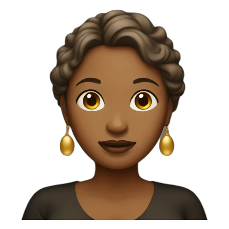 golden pregnant woman sticker