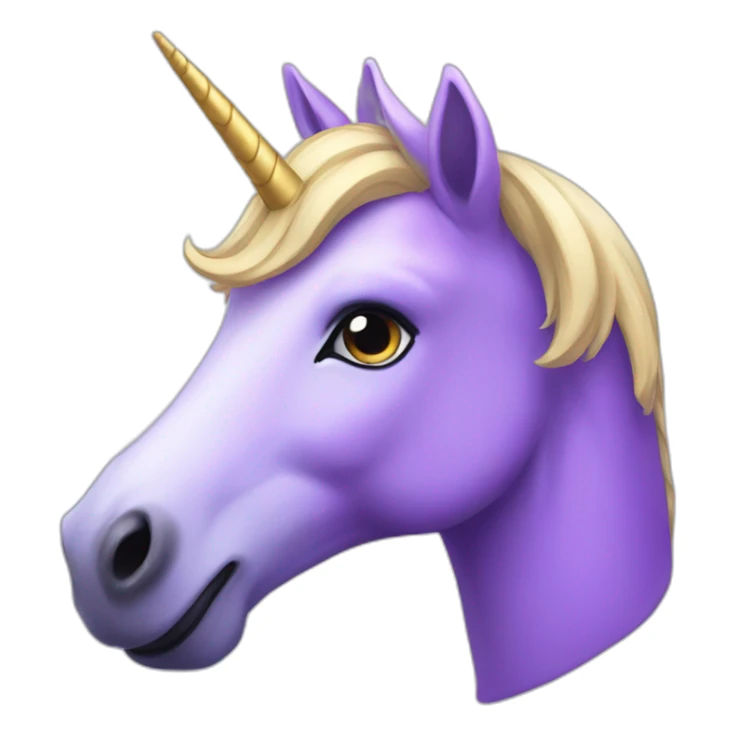 Purple unicorn sticker