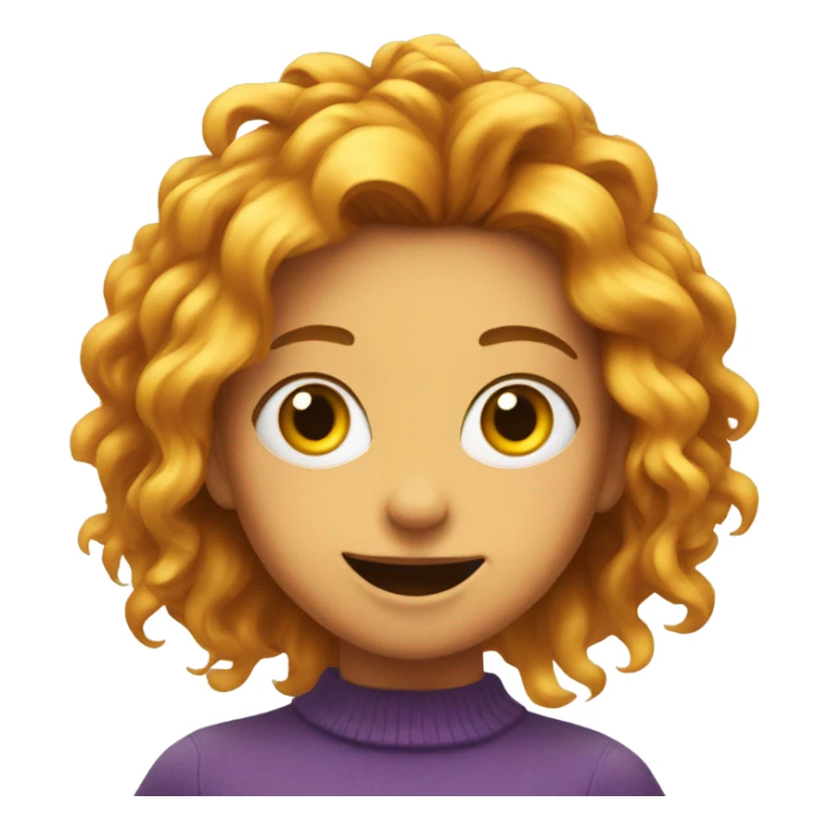 Rolling eyes emoji with a crazy girl in the background sticker