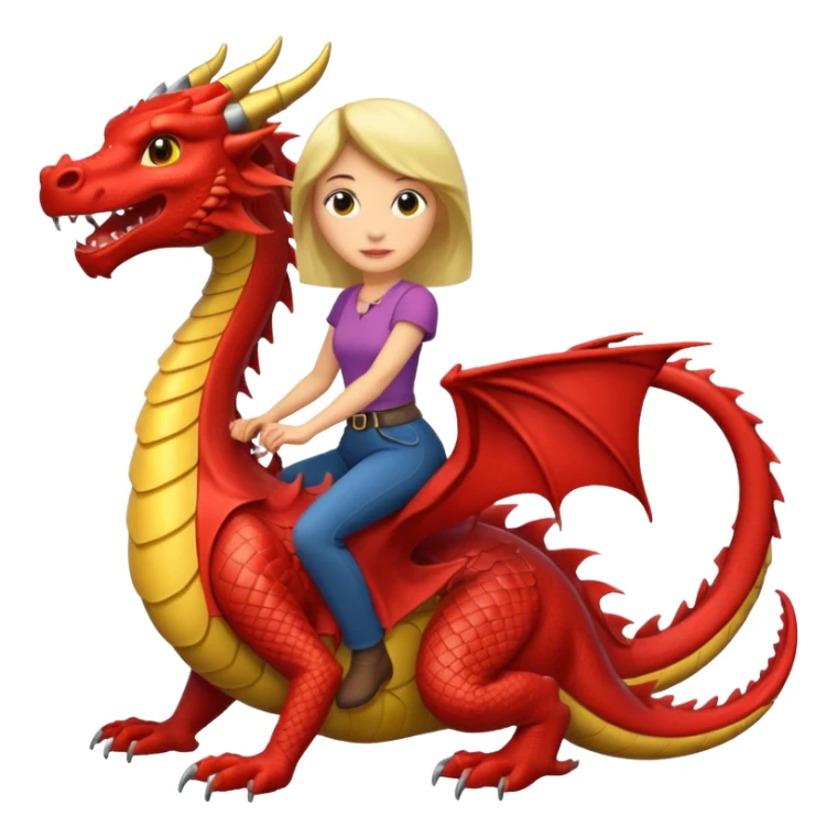 woman on the dragon sticker