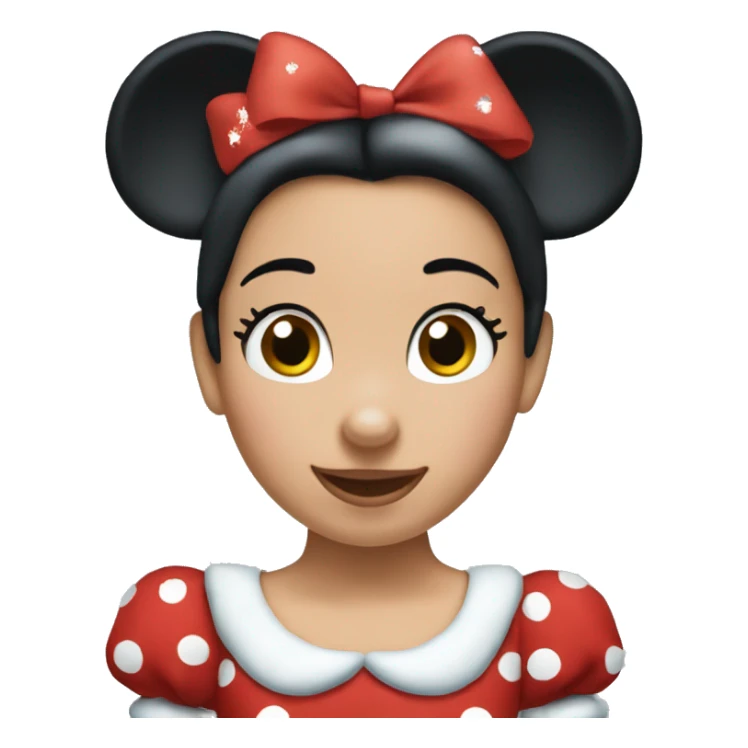 Minnie Mouse wearing Christmas dress sticker