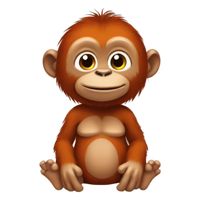 Orangutan Baby full body sticker