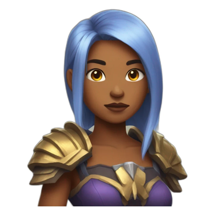 Brawn hair girl playing Dota 2 sticker