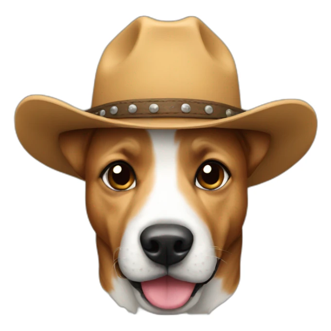Dog dog dog dog cowboy sticker
