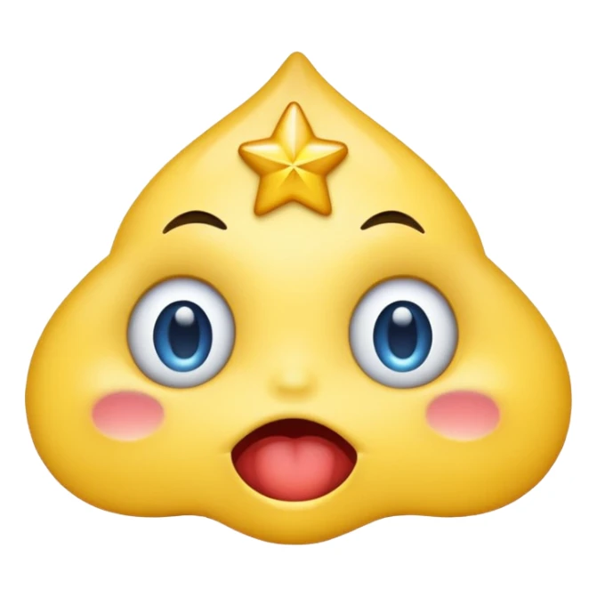 A emoji drooling with star eyes sticker