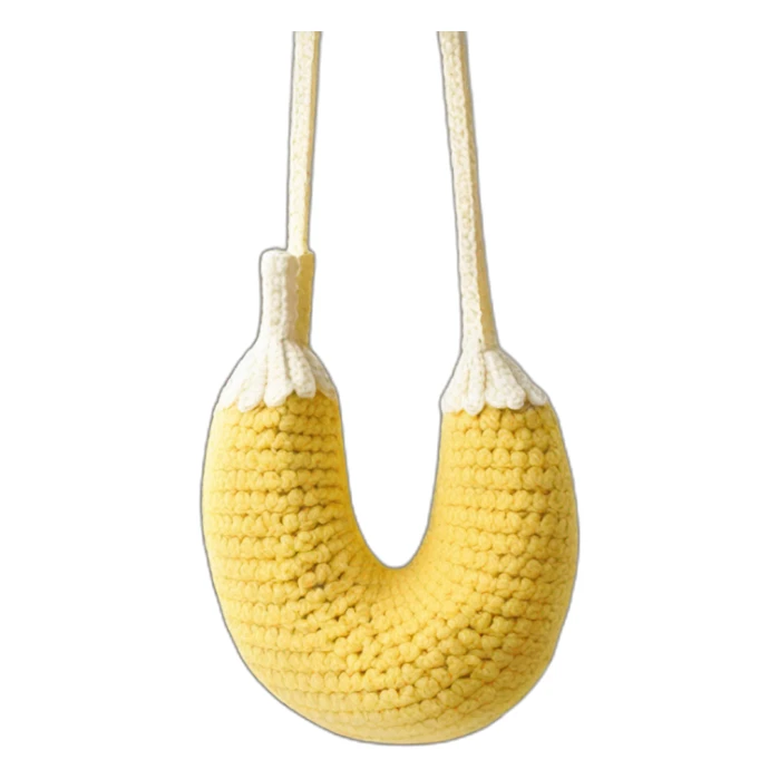 Crochet crossbody banana bag sticker
