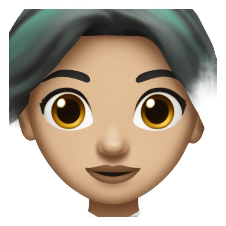 White female long dark hair red lips wearing Philadelphia Eagles jersey sticker