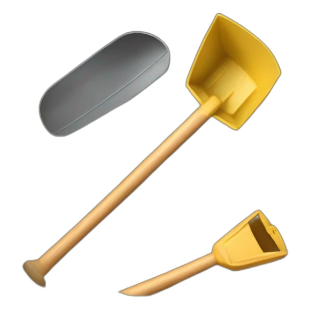sandbox, toy shovel, toy bucket sticker