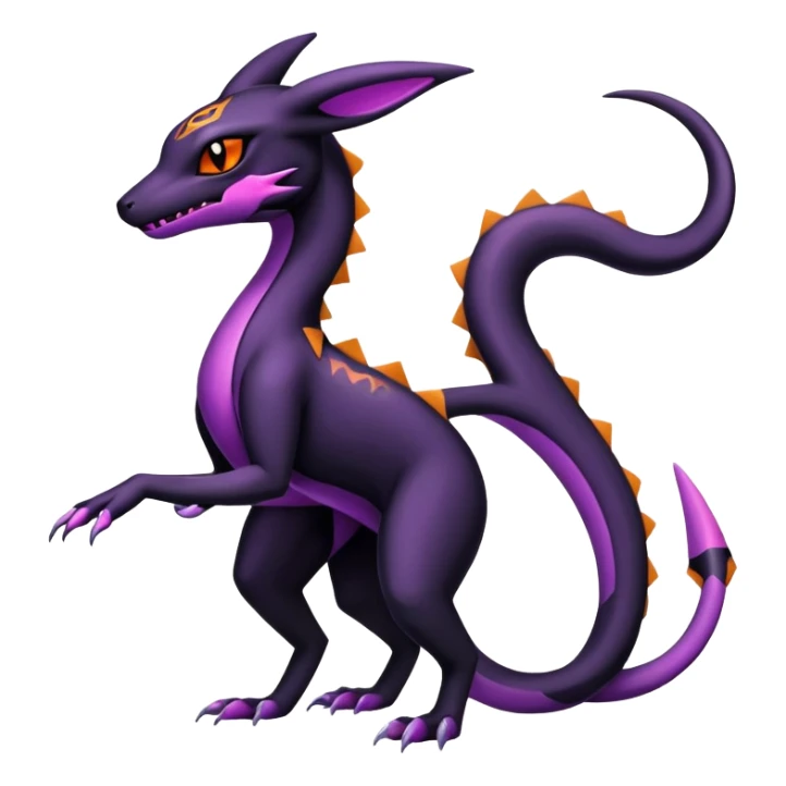 Salazzle-Salandit-Umbreon-Fakémon-hybrid-creature (full body)  sticker