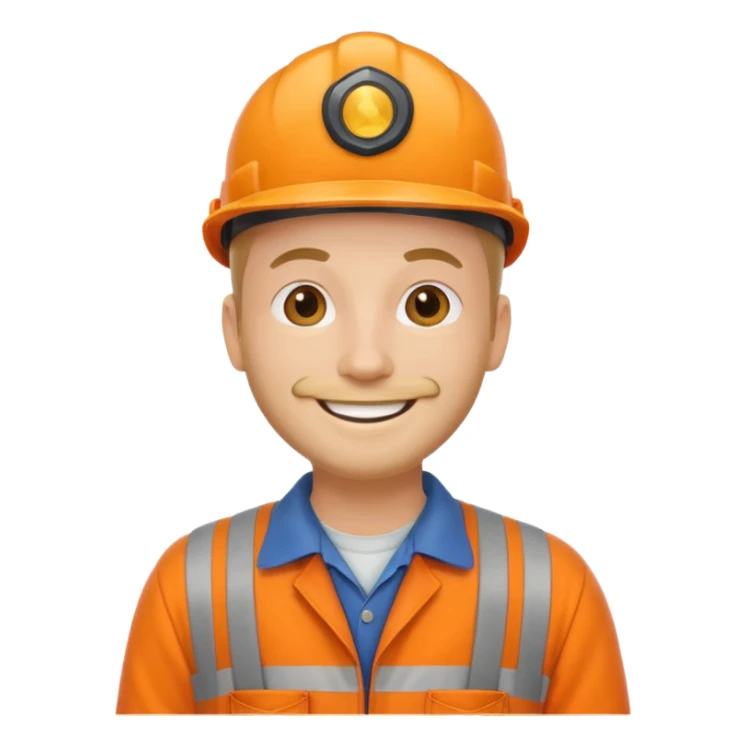 back of Railway engineer orange overalls sticker
