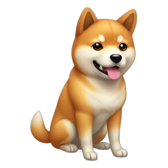 Shiba inu kawaii sticker