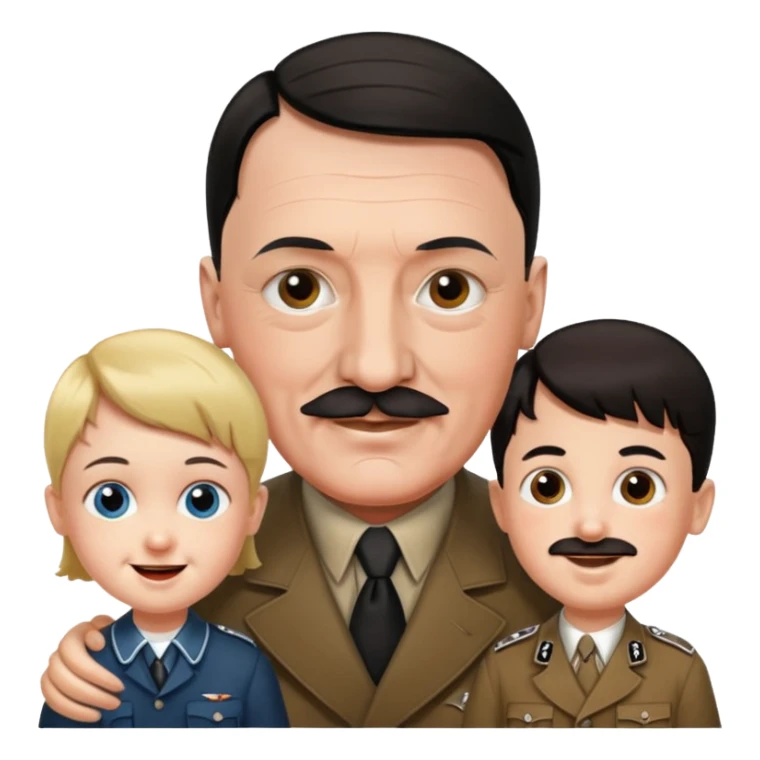 Hitler with the kids  sticker