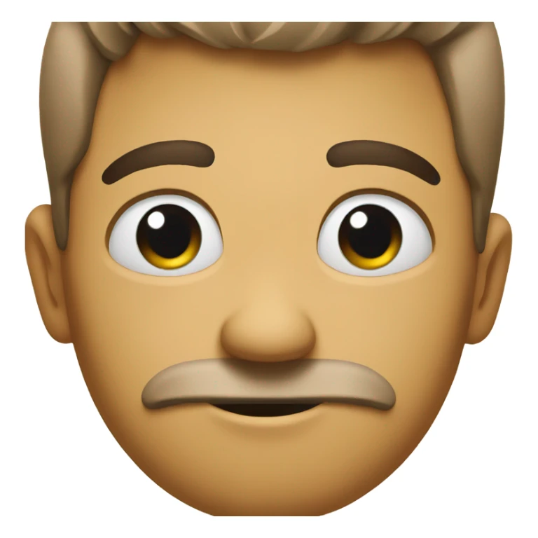 Emoji looking to the side and raising one eyebrow  sticker