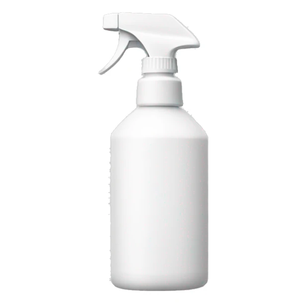 white spray bottle sticker