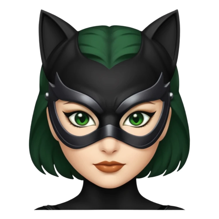 Catwoman green eyes with mask sticker