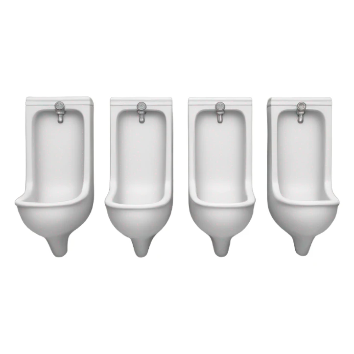 Line of unrinals sticker