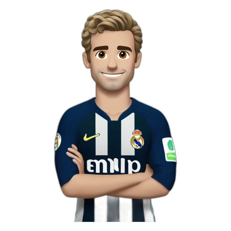 Griezmann portant le maillot du Real Madrid sticker