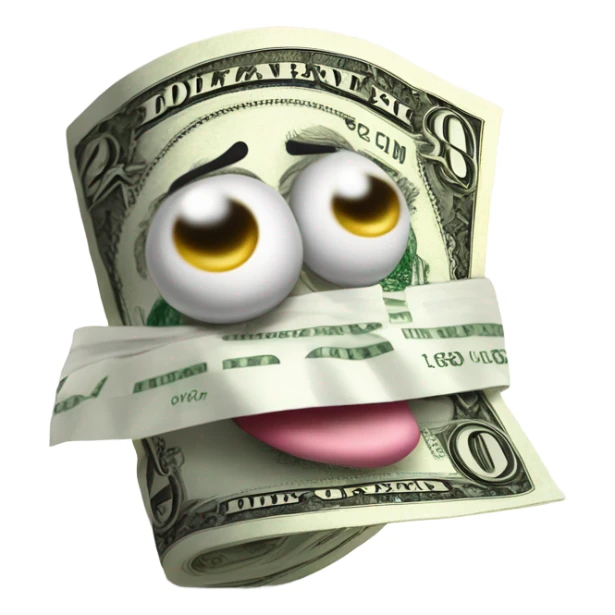 Doodle with money tongue  sticker