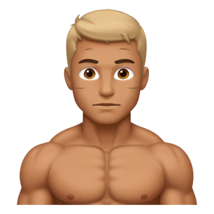 Naked male sticker