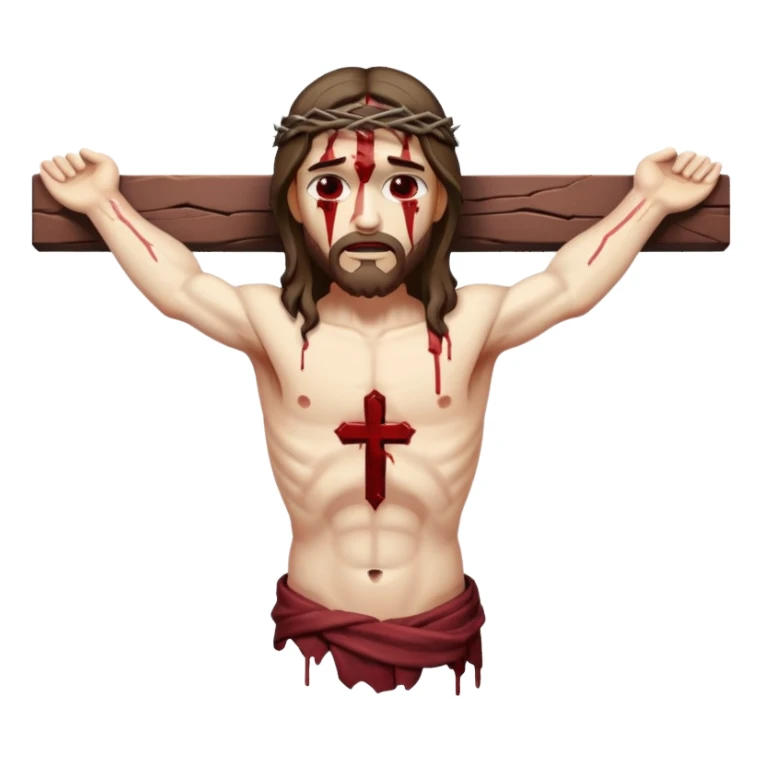 jesus-body-on-the-cross sticker