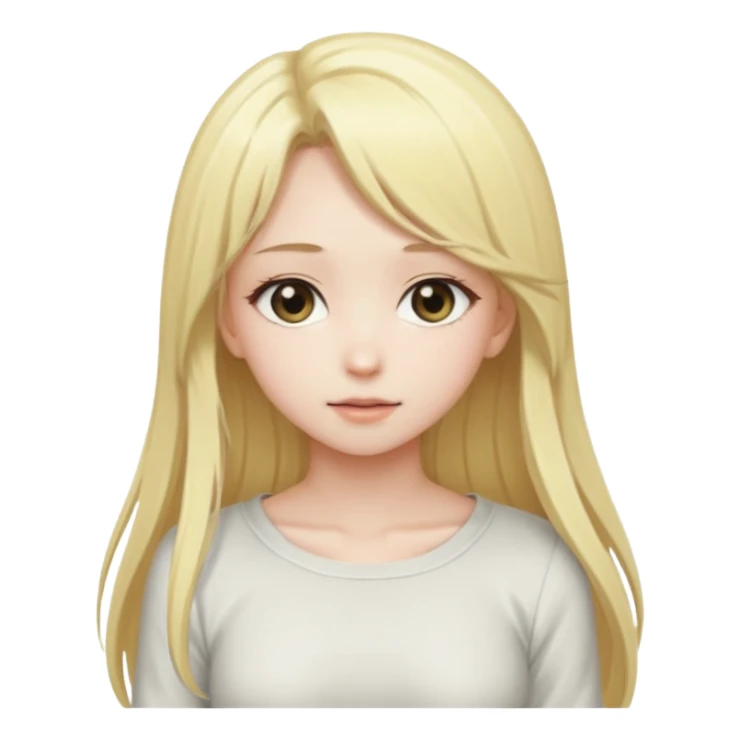 Blonde naked anime girl with her ass presenting sticker